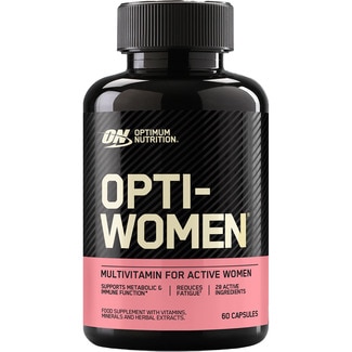 OPTIMUM NUTRITION On Optiwomen supplement with vitamins, minerals and herbal extracts container 60 capsules for active women