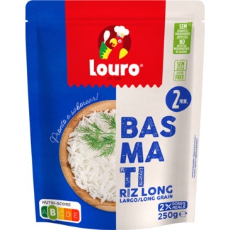 Louro Arroz Pronto Basmati embalagem 250 g