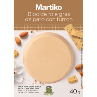 Martiko Bloco de Foie Gras de Pato com Torrão embalagem 40 g