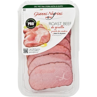 GIANNI NEGRINI sliced roast beef, ready to eat, gluten-free sachet 80 g