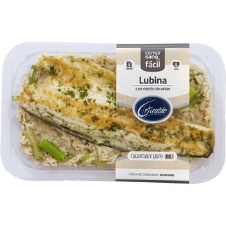 GIRALDO sea bass with mushroom risotto tray 300 g