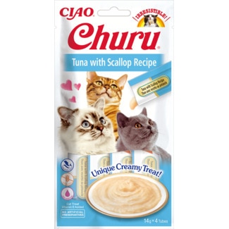 Churu Puré de Atum e Vieira 4X14 g