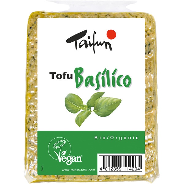 Bio-Tofu mit Basilikum Behälter 200 g