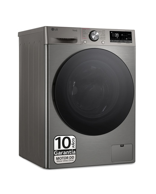 Lavadora secadora LG 9 kg / 1400 rpm, AI Direct Drive - F4DR7009AGS. Reacondicionado grado A