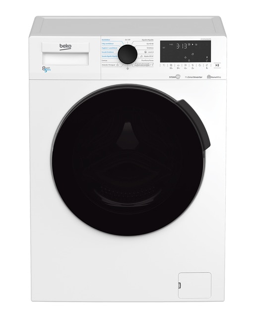 Lavadora secadora Beko 8 kg / 1.400 rpm  - HTV8716DSWBTR. Reacondicionado grado A