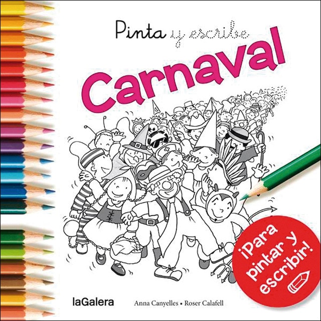 Pinta y escribe Carnaval (Tapa blanda)