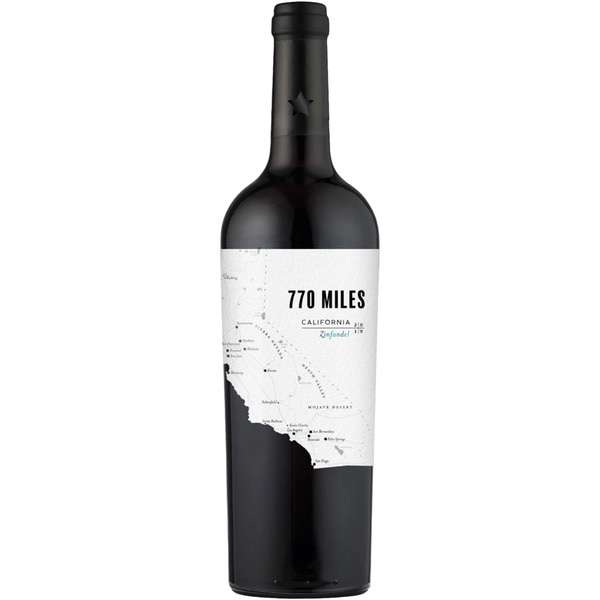 vino tinto de California botella 75 cl
