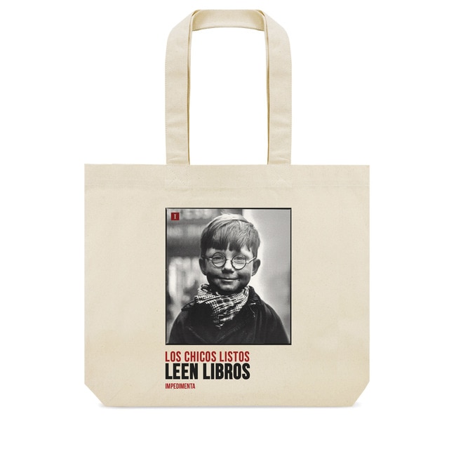 BOLSA DE TELA 'LOS CHICOS LISTOS LEEN LIBROS'