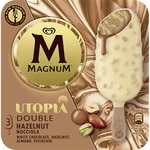 Double Utopía helado de chocolate blanco con avellanas, pistacho y almendras 3 unidades estuche 255 ml