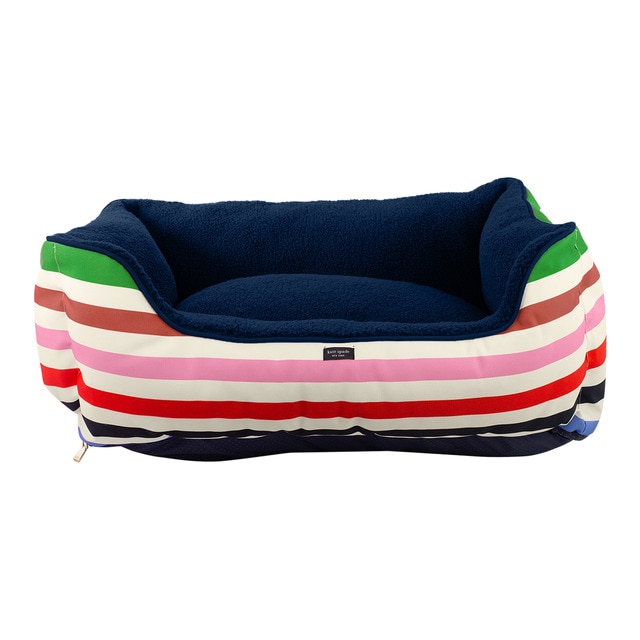 Kate Spade – Cama Kate Spade para perros y gatos Adventure Stripe.