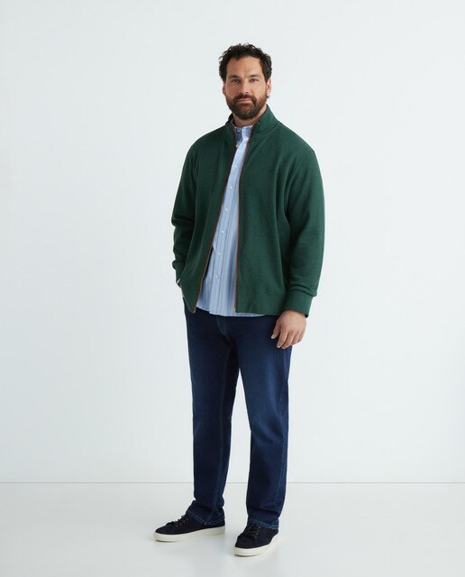 Cardigan de hombre corte regular logo Gant