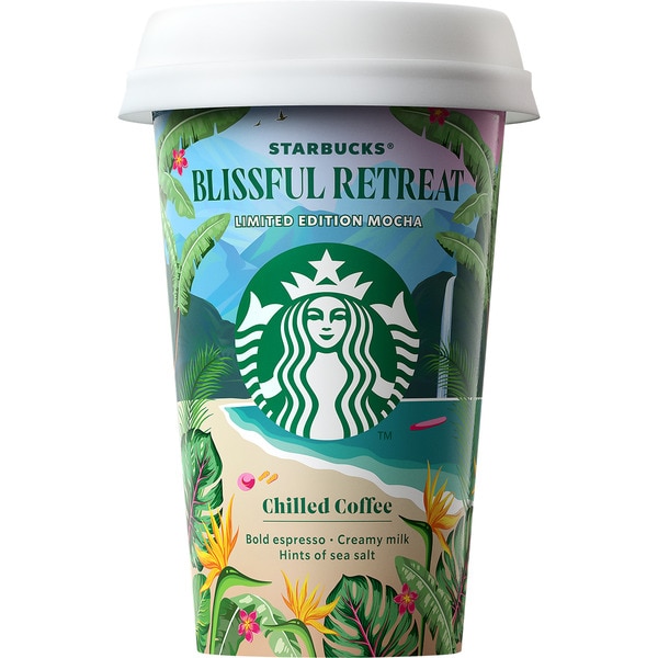 Chilled cup Blissful Retreat coffee milk drink, Limited Edition Mocha cup 220 ml