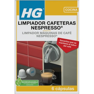 HG Reinigungskapseln für Nespresso-Maschinen Box 6 Einheiten