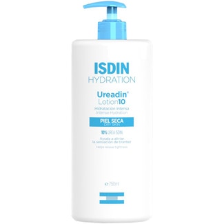 ISDIN UREADIN Lotion 10 loción corporal de hidratación intensa con 10% urea frasco 750 ml para el cuidado diario y la protección de la piel seca y con tirantez
