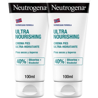 NEUTROGENA ultra-feuchtigkeitsspendende Fußcreme, Pack Rohre 100 ml