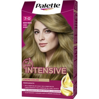 SCHWARZKOPF PALETTE tinte Intensive Creme Color permanente rubio medio nº 7 caja 1 unidad con micro-aceites