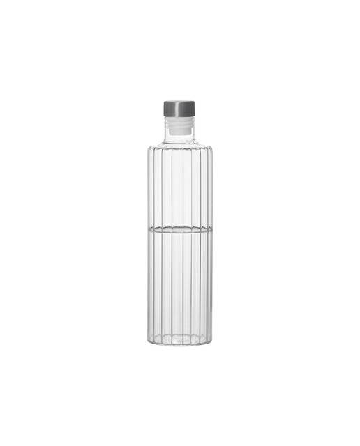 Botella cristal/inox stripes 1l