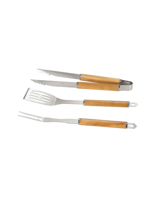 Set 3 utensilios bbq acacia 43cm