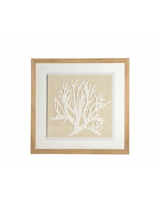 Cuadro abstracto coral 40x40cm