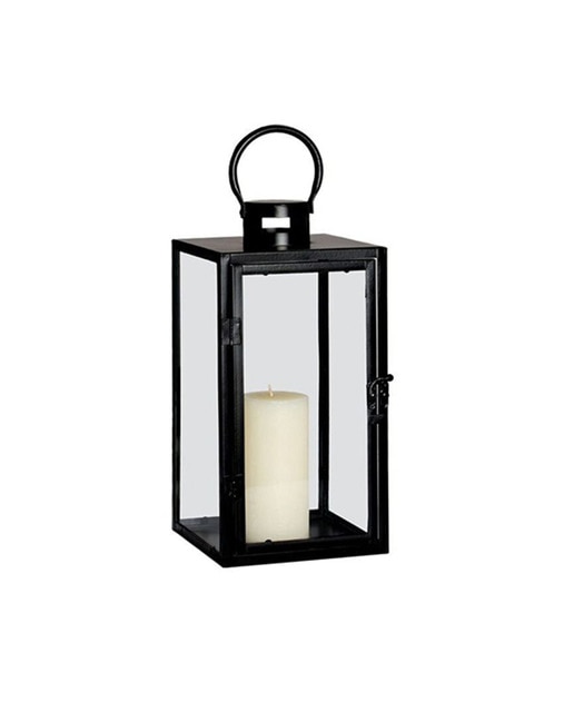 Portavelas farol met.neg 17x17x42