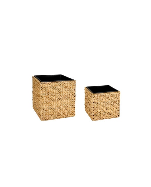 Set 2 maceteros j.agua 36,5x36,5x37