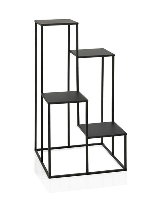 Soporte plantero metal neg 40x40x77