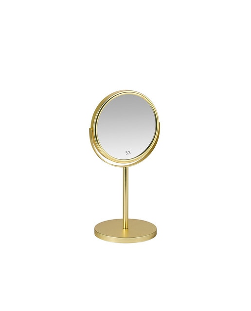 Espejo pie dorado x5au