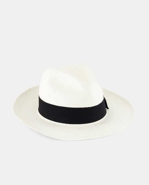Sombrero de hombre Emidio Tucci blanco con cinta