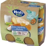 Baby-Fertignahrung Gemüseeintopf mit Seehecht und Stückchen ab 10 Monaten 2er-Pack Verpackungen 235 g