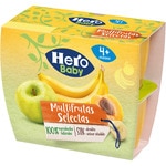 tarrinas de multifrutas selectas desde 4 meses pack 4 envases 100 g