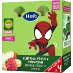 ¡Mi fruta! Beutel Banane, Erdbeere, Apfel glutenfrei ab 12 Monaten 4er-Pack Tütchen 100 g