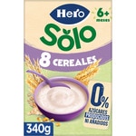 8-Kornbrei 0% produzierter oder zugesetzter Zucker ab 6 Monaten Behälter 340 g