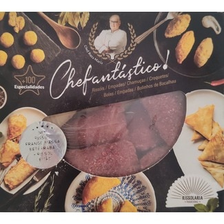 Rissolaria Tradicional Mini Rissóis de Frango Massa de Beterraba e Rissóis de Leitão embalagem 270 g