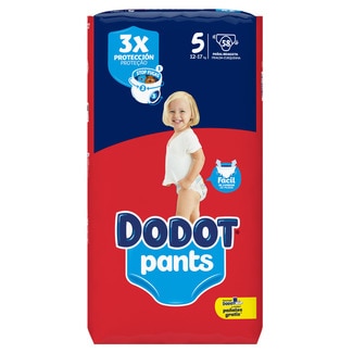 Dodot Fraldas Cueca Pants 12-17kg T5 embalagem 58 unidades