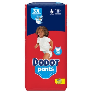 Dodot Fraldas Cueca Pants 14-19kg T6 embalagem 54 unidades
