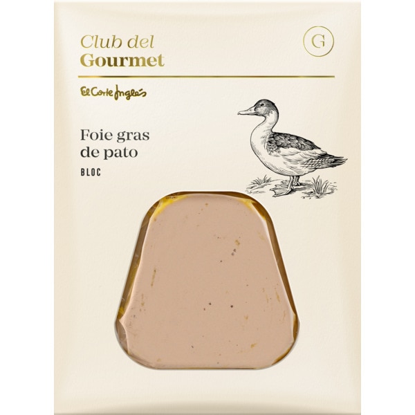 Bloco de Foie Gras de Pato Natural embalagem 60 g