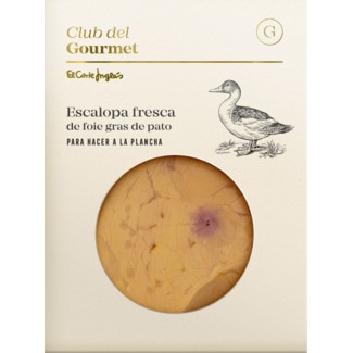 Club del Gourmet Escalope de Foie Gras de Pato Fresco para Grelhar embalagem 60 g