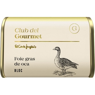 CLUB DEL GOURMET block of goose foie gras tin 130 g