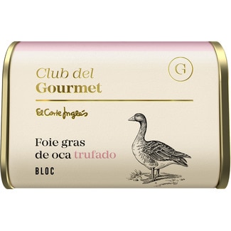 CLUB DEL GOURMET block of truffled goose foie gras tin 130 g