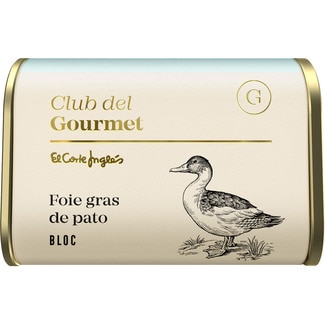 CLUB DEL GOURMET bloc de foie gras de pato lata 130 g