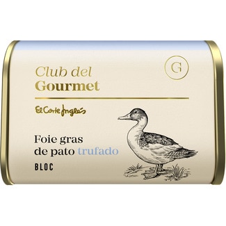 CLUB DEL GOURMET block of truffled duck foie gras tin 130 g
