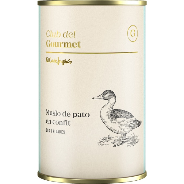 muslos de pato en confit lata 2 unidades