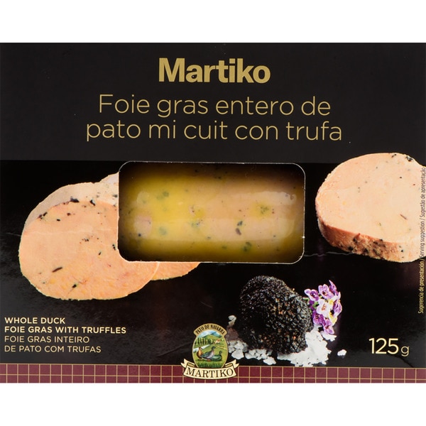 Ganze Enten-Foie-gras mit Trüffel glutenfrei Behälter 125 g