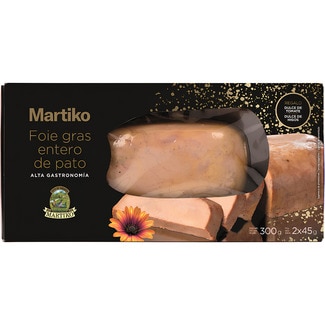 MARTIKO Ganze Enten-Foie gras Behälter 300 g mit Tomaten- und Feigenkonfitüre als Geschenk
