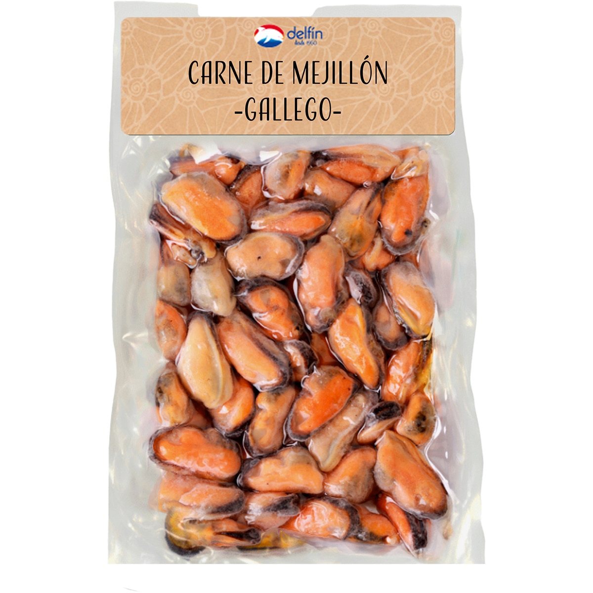 carne de mejillón cocido