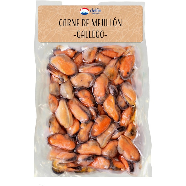 cooked mussel meat container 180 drained weight g