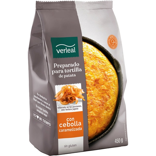 preparado para tortilla de patata con cebolla caramelizada sin gluten bolsa 450 g
