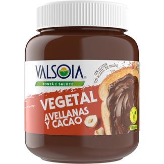 VALSOIA crema vegetal de avellanas y cacao sin gluten tarro 400 g