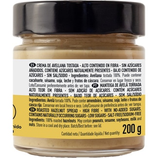 Crema de avellanas 100% frasco 200 g - Special Line El Corte Ingles