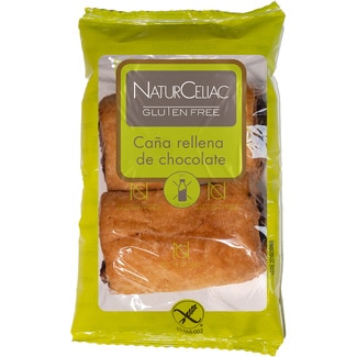 NATURCELIAC cane filled with chocolate, gluten-free and lactose-free container 140 g